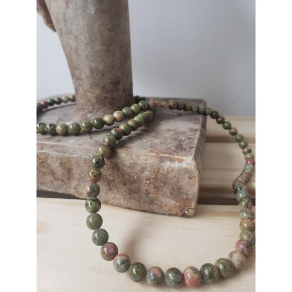 Polished Jasper Vintage Necklace Gemstone Necklace Wearing gemstones - Picture 5 of 10